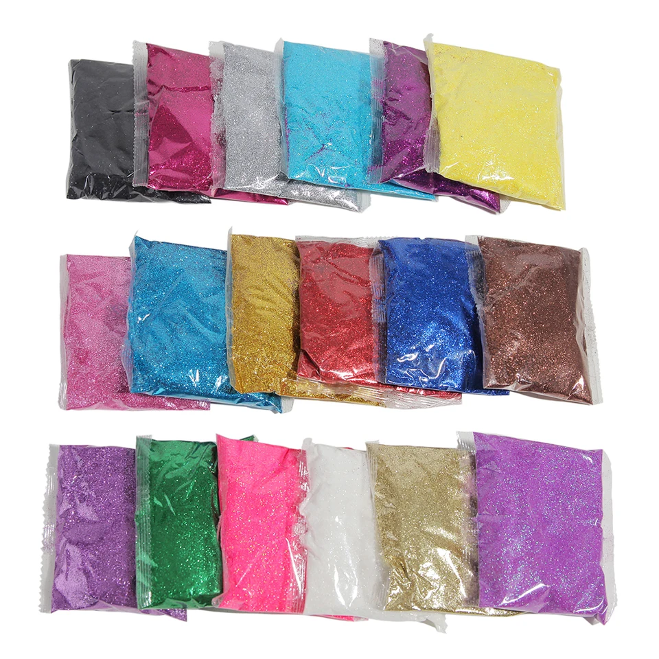 100G Holografické ultra jemné nechty trblietavý prachový prášok iskrivý pigment lesklé kúzla na nechty dekorácie