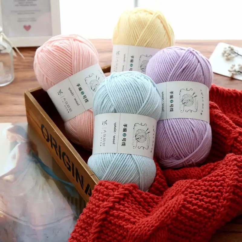 100g háčkovanie vlákna 100% akrylová priadza na ručné pletenie háčkovacia priadza DIY de Costura Wall Art Tricot Sweater Sweater háčkovanie