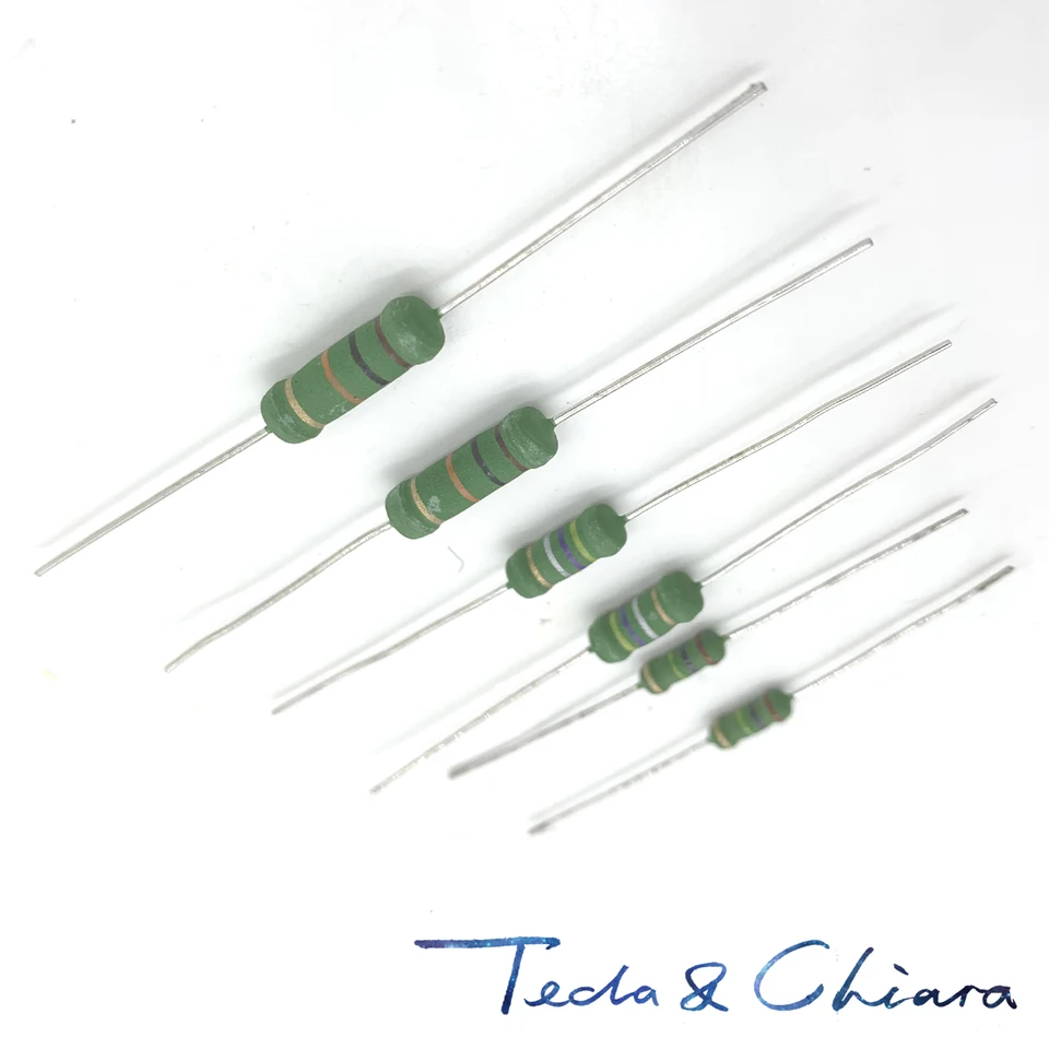 100ks 2W 10r 12r 15r 18r 10OHM 12OHM 15OHM 18OHM 10 12 15 18 4x11 Malý kovový oxidový film FARBOR RING ROZENT ROZENT R OHM