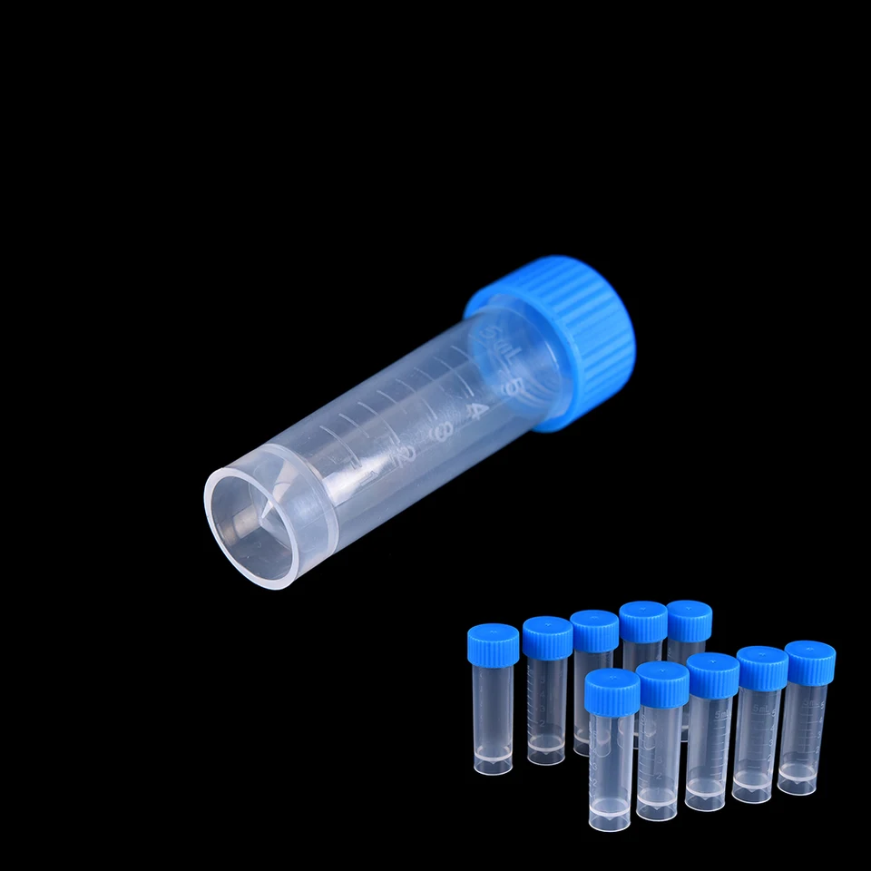100ks 5 ml chémie plastových testovacích trubí