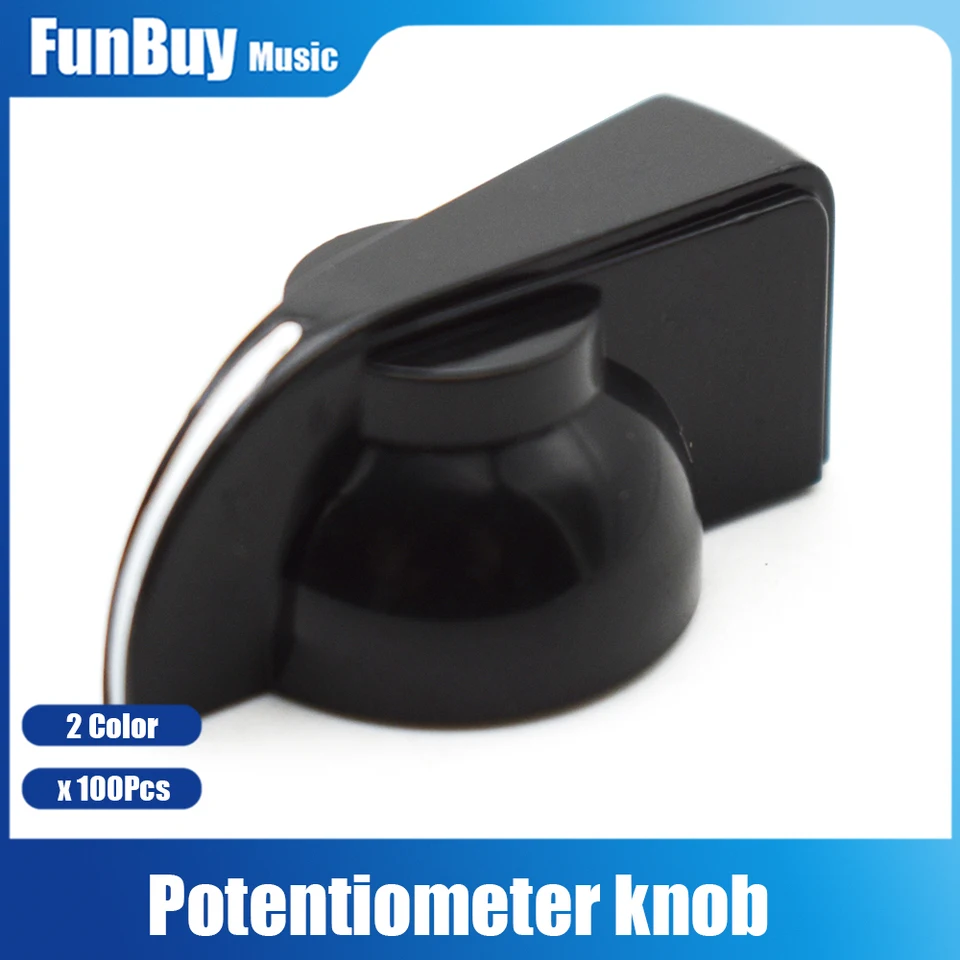 100ks ABS Guitar Potentiometer Gomb Chicken Cap Guitar Effects Pedal zosilňovač zosilňovač Knobs Guitar Part