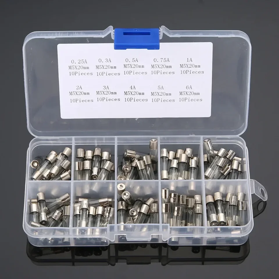 100ks/box 5x20mm mm rýchly výtok skla poistky Rozsúdená súpra