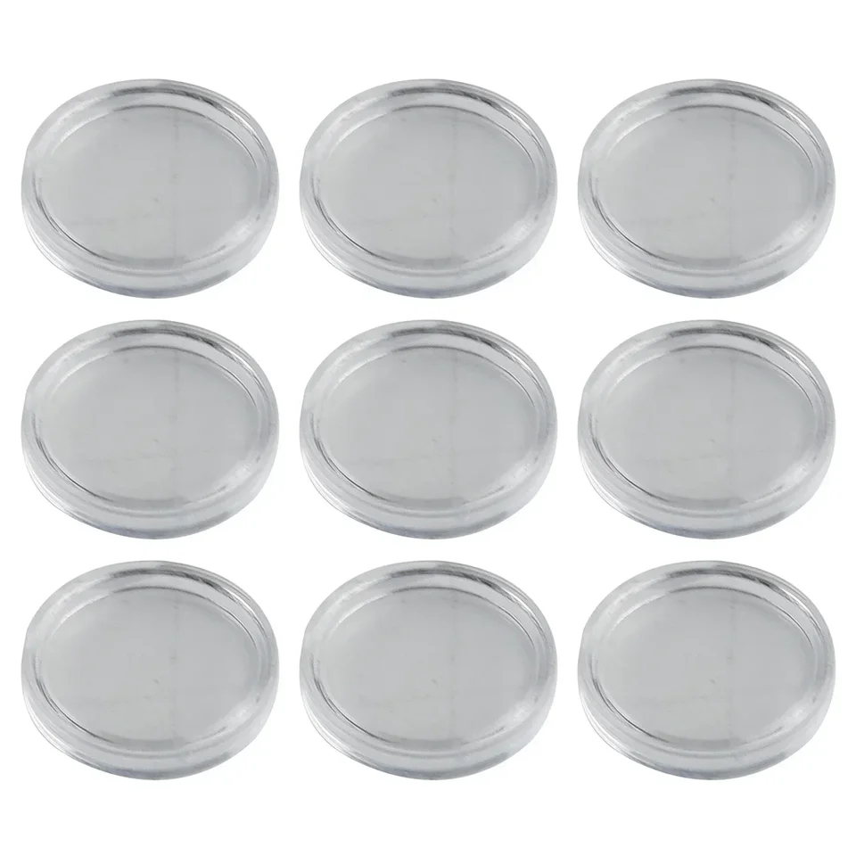 100ks Clear Coin Capsule Držiteľ puzdro 27 mm 30 mm priehľadná zbierka Coin Storage Box pre pamätnú kontajner