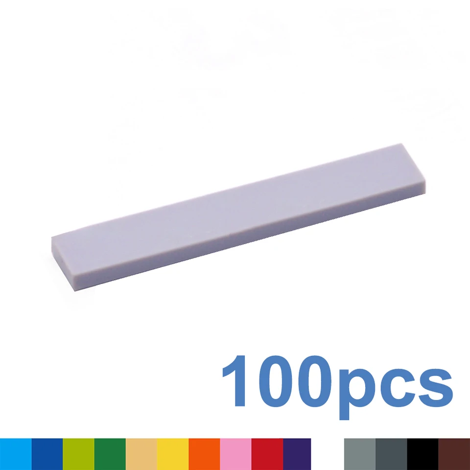 100ks DIY stavebné bloky figúrky tehly hladké 1x6 11Colors Vzdelávacia kreatívna veľkosť kompatibilná s hračkami značky pre deti