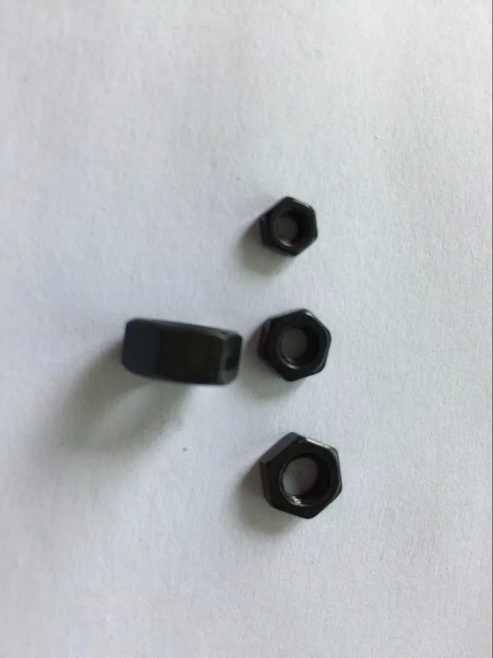 100ks m2 m2,5 m2,6 m3 m4 m5 m8 m8 m8 M10 uhlíková oceľ Čierna hex matica Hexagon Hexagon Hexagonal Nut Screck Nut.
