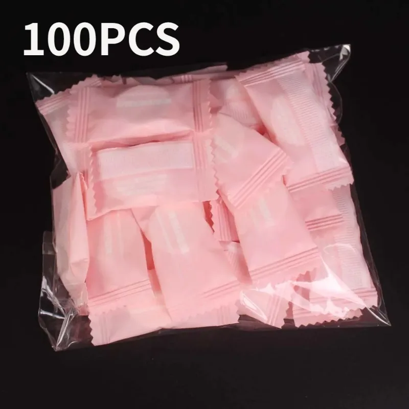 100ks Mini komprimované uteráky jednorazové kapsuly uterák Magic Face Care Tablet Outdoor Cestovné handričky utierky papierová hodvábna maska