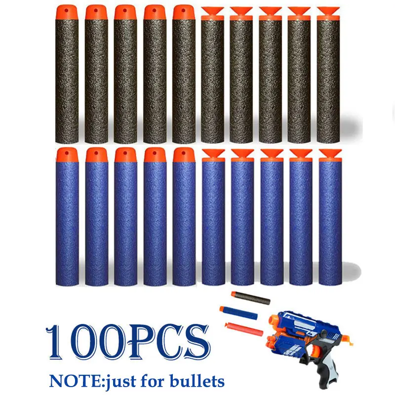 100ks mäkká dutá guľatá hlava a doplňovanie sušer šípky hračky Soft Gun Gun Series Eva Vojenské hračky pre deti pre deti Ner