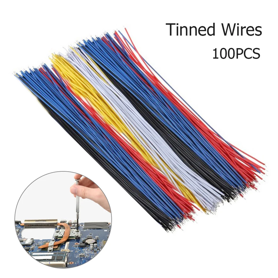 100ks/nastavená plechová doska s priepasťou PCB kábla 26awg 20 cm drôt na vodiče káblového vodiča pre muchy.