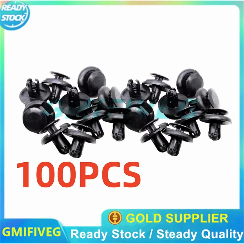 100ks Nový 7 mm nylonový nárazník klip mriežky push Typ Clips 90467-07211 pre Toyota pre Lexus 9046707211 90467 07211