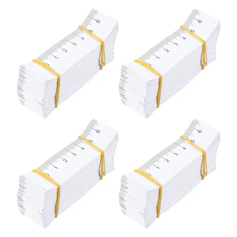 100ks papierové meracie pásky jednorazové obojstranné papierové páske Merujúce pravítko Router