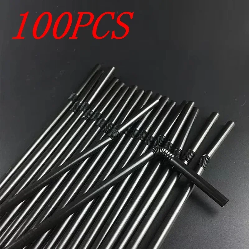 100ks pitie plastique slamky farebné riešky flexibilné svadobné večierky Dodávky Plast Plastic Plastio Slaws Kitchen