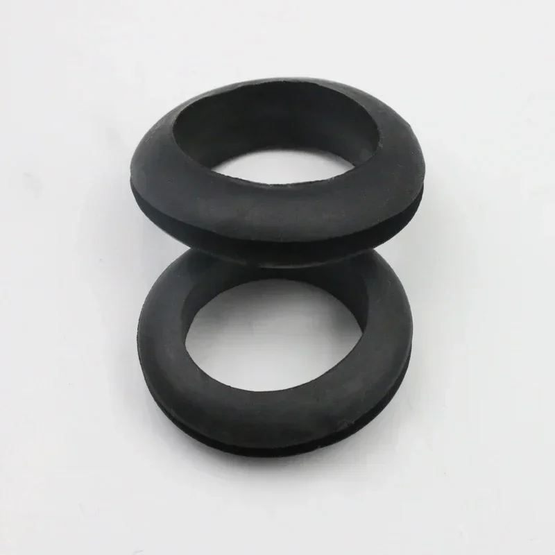 100ks priechodky s obojstranným cievkovým drôtom ochranný gumový prsteň čierny 14 mm 16 mm/18 mm/20 mm/22 mm kábel O-krúžok 25 30 mm