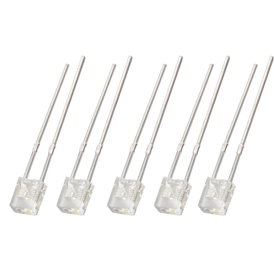 100ks priehľadná LED dióda 2*3*4 mm biela zelená červená žltá modrá LED svetlá Diod 2x3x4mm