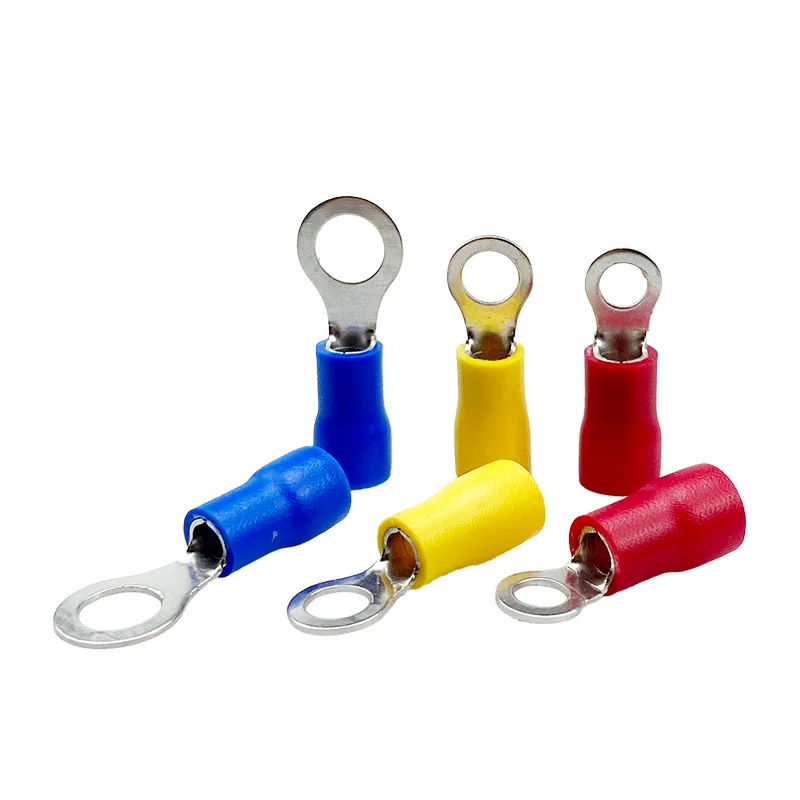100ks/set RV1 RV2 RV3 Izolované modré prsteňové svorky DREJOVÝ KABEL ELEKTRICKÉ KRIMPOVÉ KONKRORY 16-14 AWG KIT M1.25/M2/M3.5
