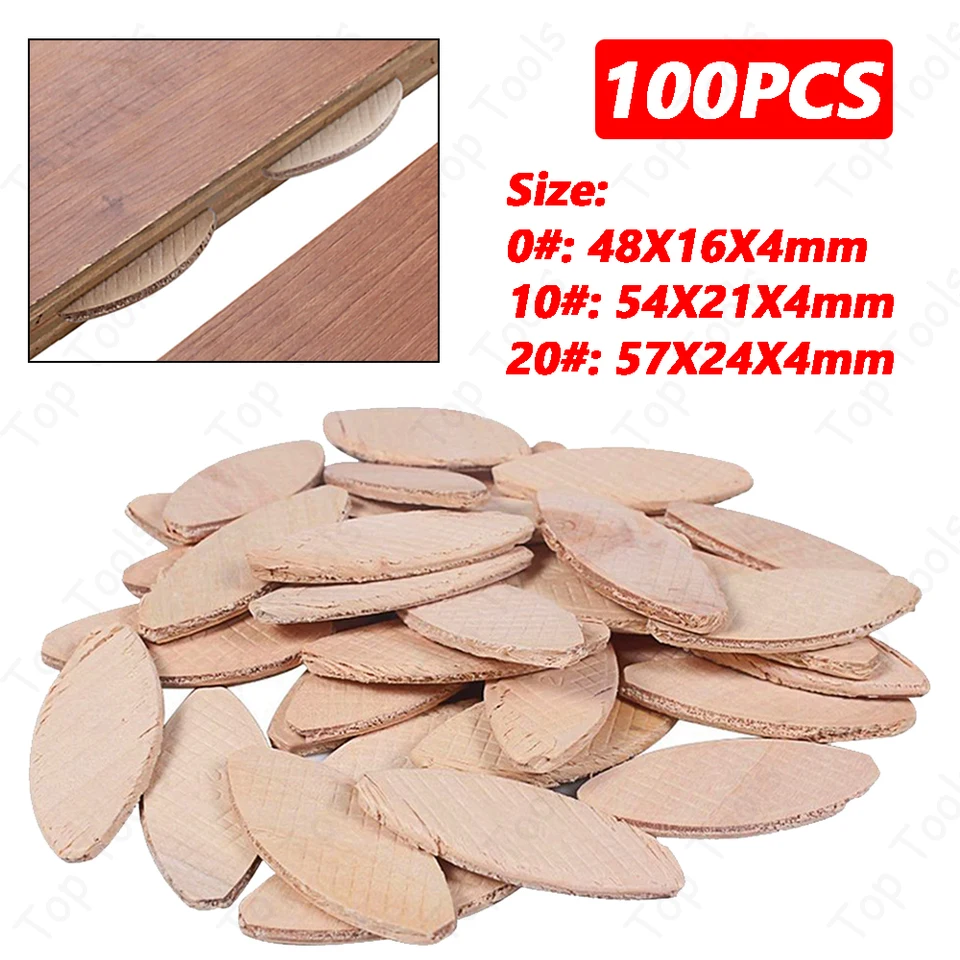 100ks/set č. 0#/10#/20#Troj typu Sortované drevené sušienky pre tenonový stroj na drevo spracovateľa dreva