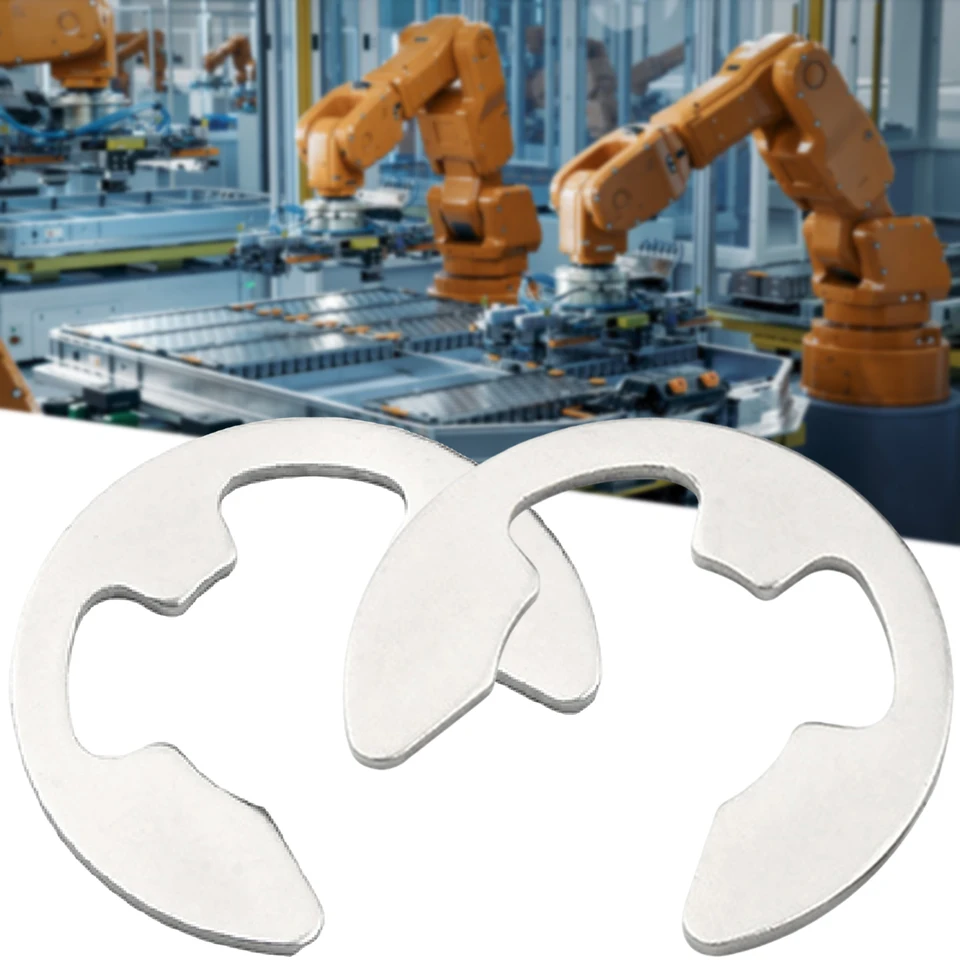 100ks sortiment súprava sortimentu 2-15 mm spona z nehrdzavejúcej ocele Hriadeľ externého zadržiavacieho krúžku E Snap Snap Snap Circlip Washer pre motory automobilov
