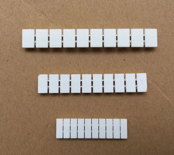 100ks uk2.5b, UK5N Universal Terminal Label ZB6 Marker Strip Blank, bez čísla (identifikačný prúžok)