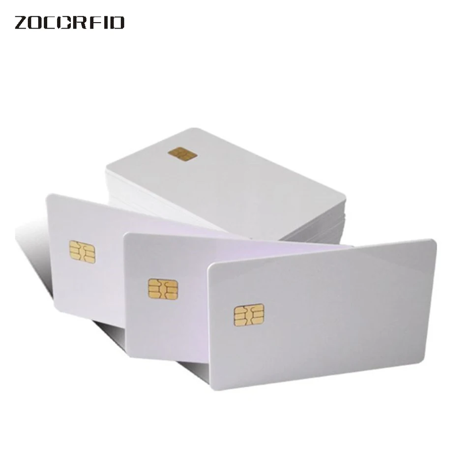 100ks/veľa prázdne PVC SLE-4442 IC karta/ISO7816-3 SIM Kontaktná karta/SLE4442 SMART CARD