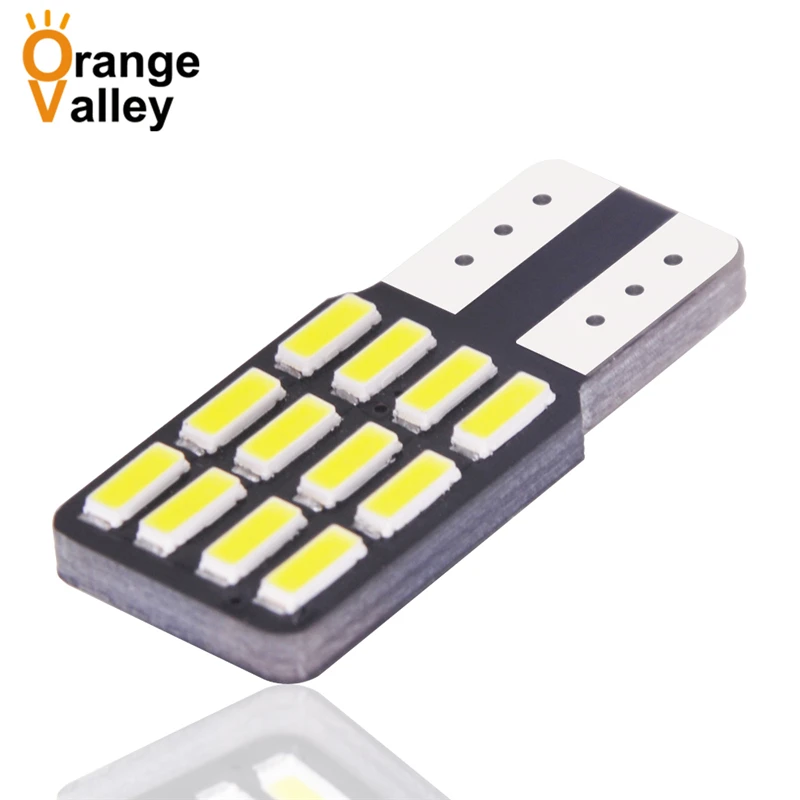 100ks Vysoko kvalitné T10 194 W5W 168 12 SMD LED 4014 Automatické svetlá značky Značka svetlá Vnútorné osvetlenie DC 12V