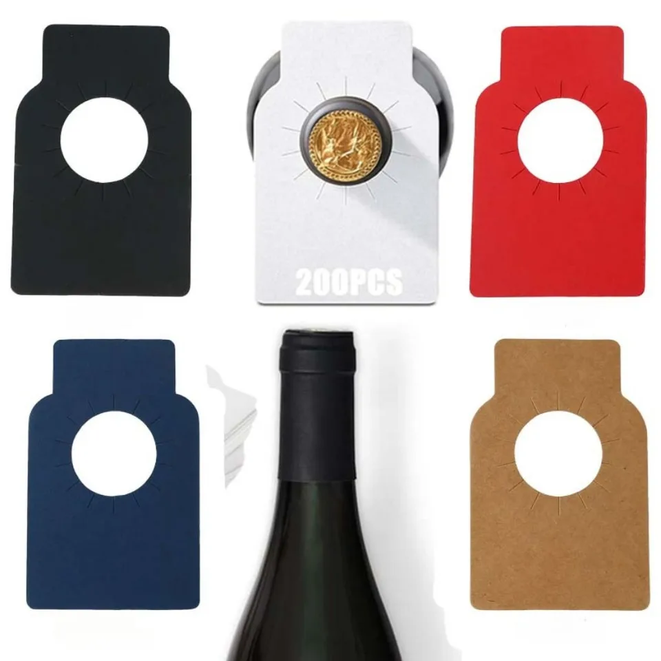 100ks značky fľaše na víno pre kolekciu pivnice Collection Champagne Závesné štítky pre názvové poznámky s ochutnávkou, kolekcia sledovanie príslušenstva