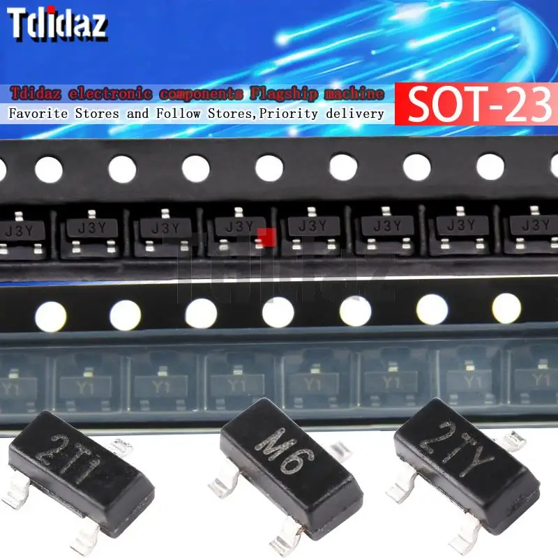 100pc S8050 S8550 SS8050 SS8550 S9012 S9013 S9014 S9015 S9018 J3Y STY Y1 Y2 2T1 J3 J6 M6 J8 Tranzistor XC6206P32MR XC6206P182MR