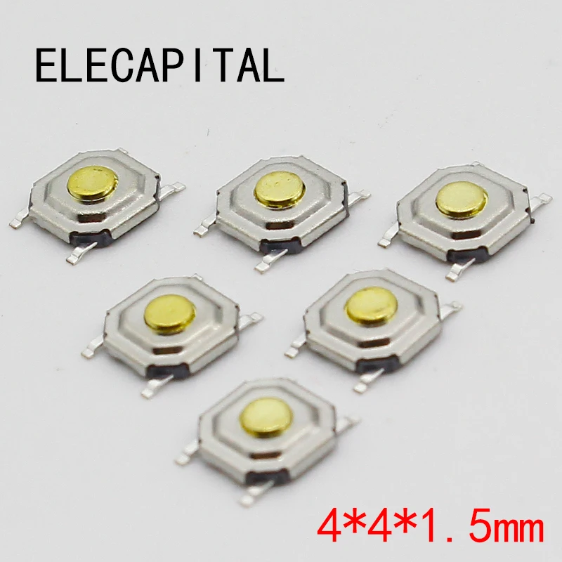 100pc/veľa SMD 4*4*1,5 mm 4x4x1,5 mm hovno TATIT TATH TASK MICRO MICRO SWINT MIMPLIMARY