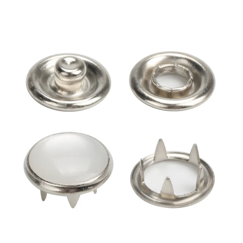 100sety 9,5 mm strieborný mosadzný spoj