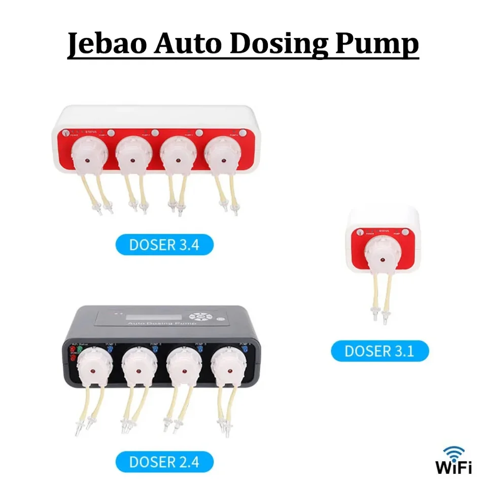 100V-240V Jebao Doser2.4 Doser3.1 Doser3.4 Automatické dávkové čerpadlo Kvantitatívne titračné čerpadlo s WiFi pre akvárium pre morské útesy