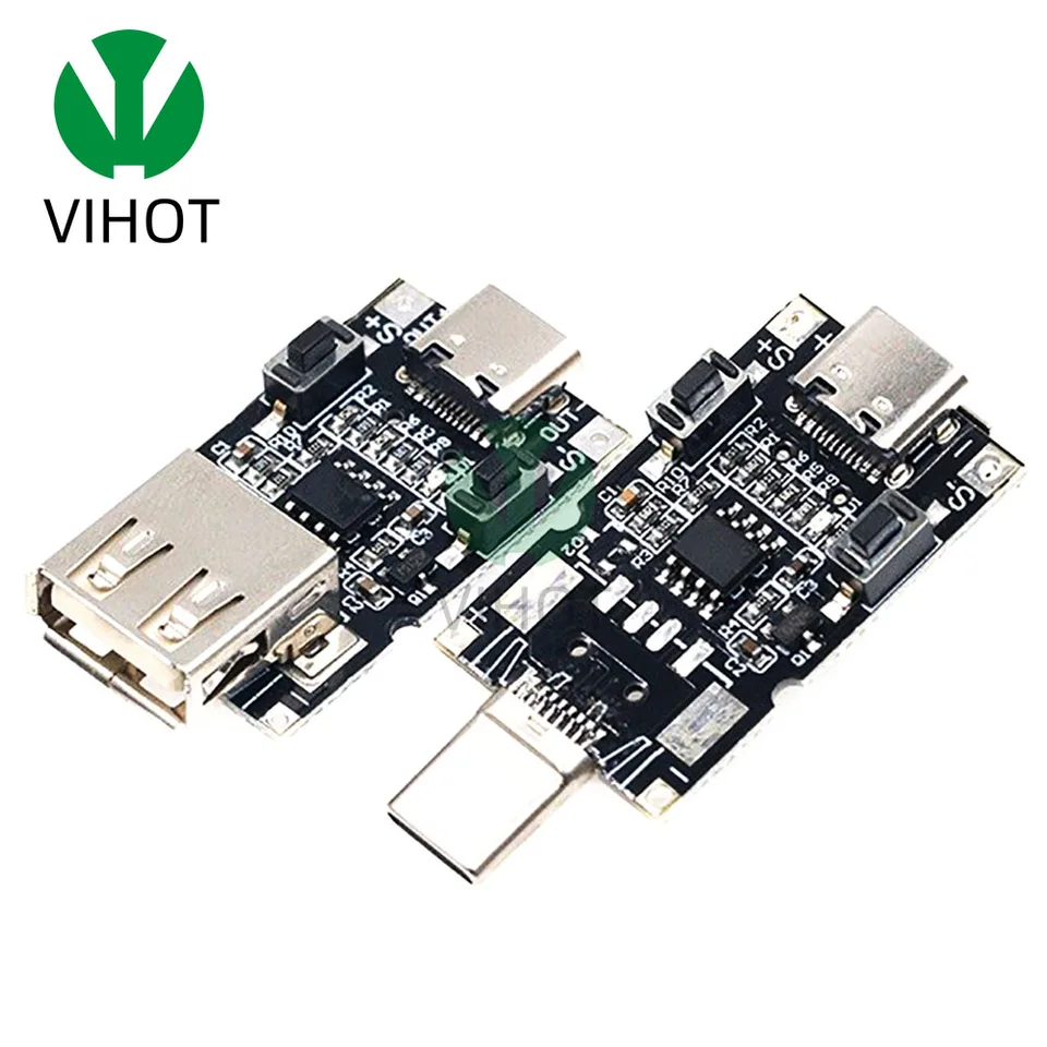 100W 5A USB Type-C QC Decoy Decoy Trigger Board 5V 9V 12V 15V 20V Výstup PD 2.0 3.0 Spúšťací kábel Connect Connection Detector Polling