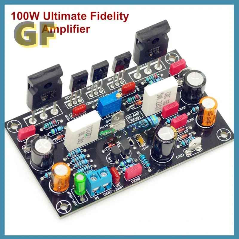 100W doska zosilňovača Ultimate Fidelity Power Amplifier IRFP240 IRFP9240 MOS TUBY Zosilňovač súprav FET AMP MONO AUDIO DIY
