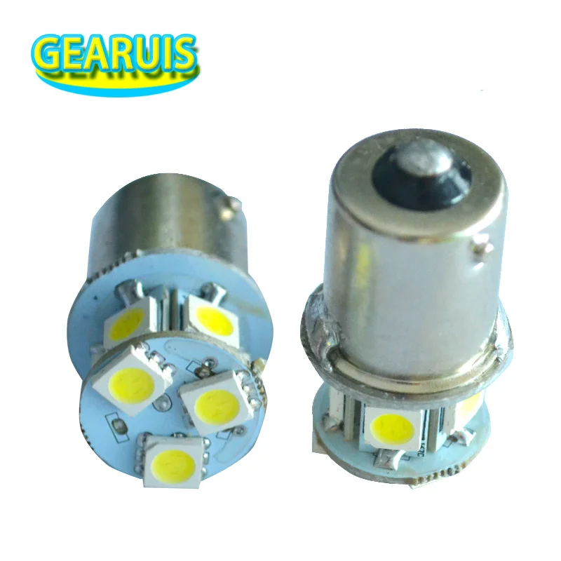 100x nákladné vozidlo LED 24V S25 P21W BA15S 1156 8 SMD 5050 8SMD Turn Signal Signal Park Automobilový klinový žiarovka Blue Cold White 24v