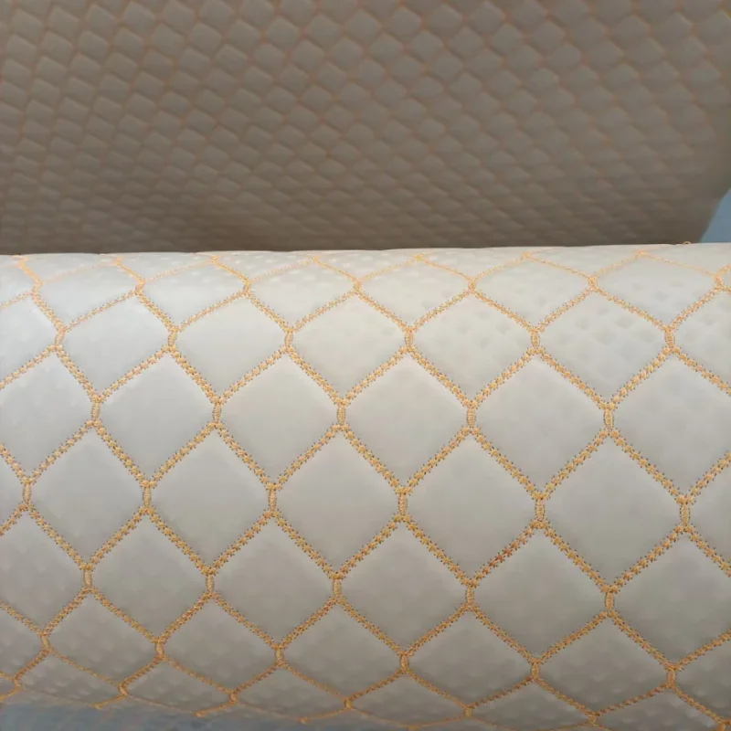 100x155 cm faux kožená tkanina podľa merača syntetický automobil Interiér podlahová rohož čalúnky Sofa vinylová prešívaná tkanina Vodotesné šitie