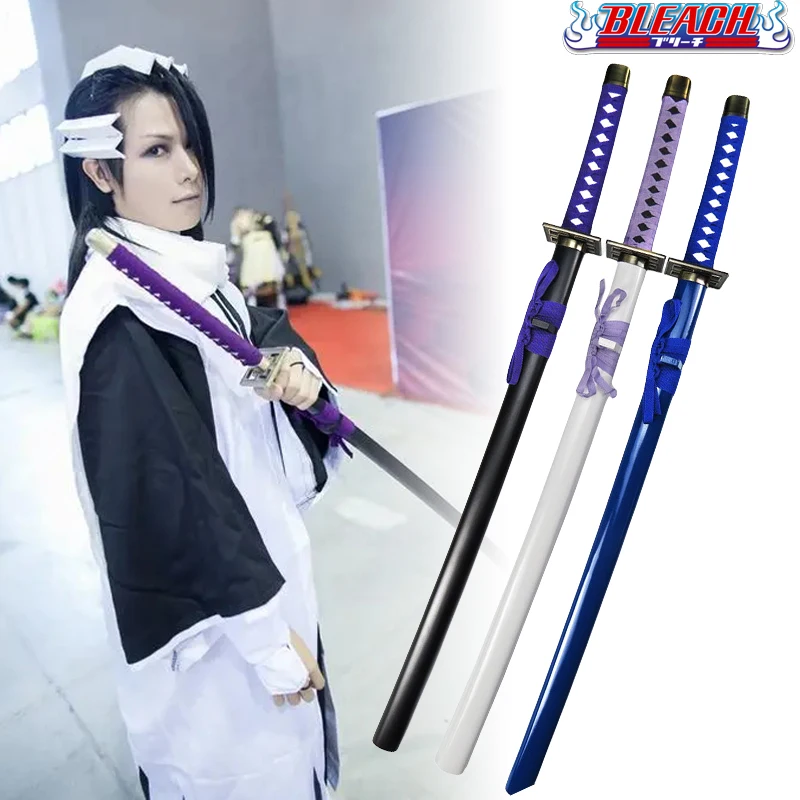 104 cm bieliaci meč Katana Bambus Blade Anime Bleach Byakuya Cosplay Prop Skutočná veľkosť japonský samurajský meč Ninja Katana Kid Hray