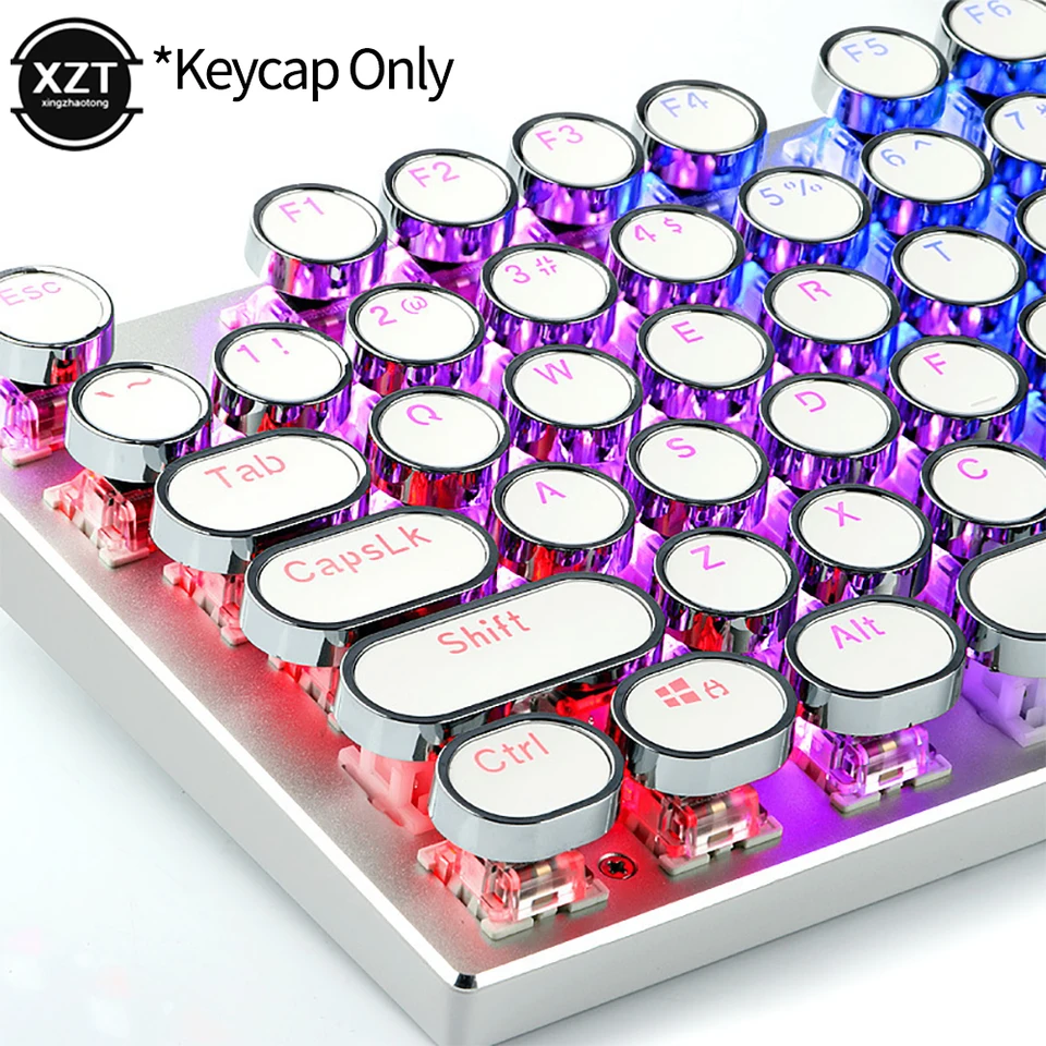 104ks/set Universal Round Round Key Cap Keycaps pre čerešňu MX Mechanical Keyboard Podskupina Dizajn vysokokvalitného materiálu PBT