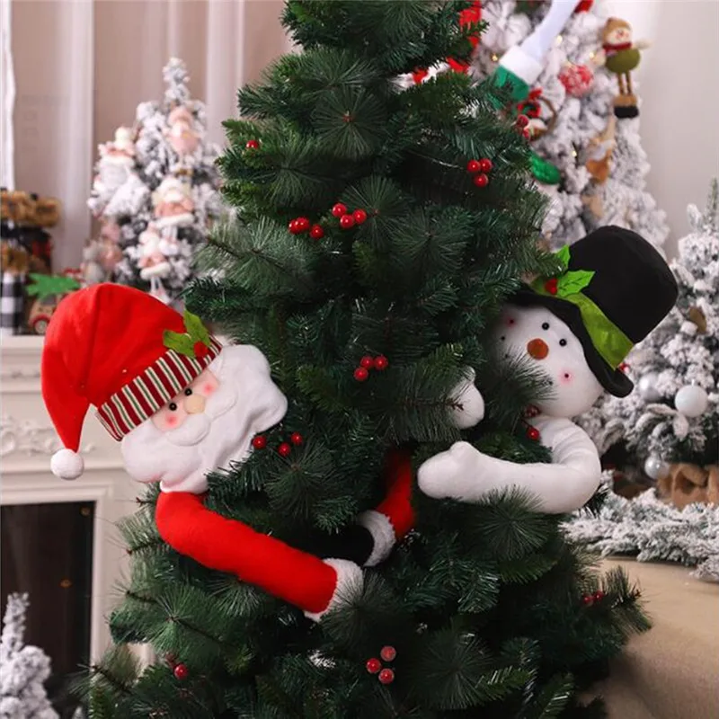 105 cm roztomilé objatia Doll Doll Doll Santa Claus Snowman vianočný stromček Ozdob Festive dekor noel atmosféra tkanina vianočný nový rok 2022