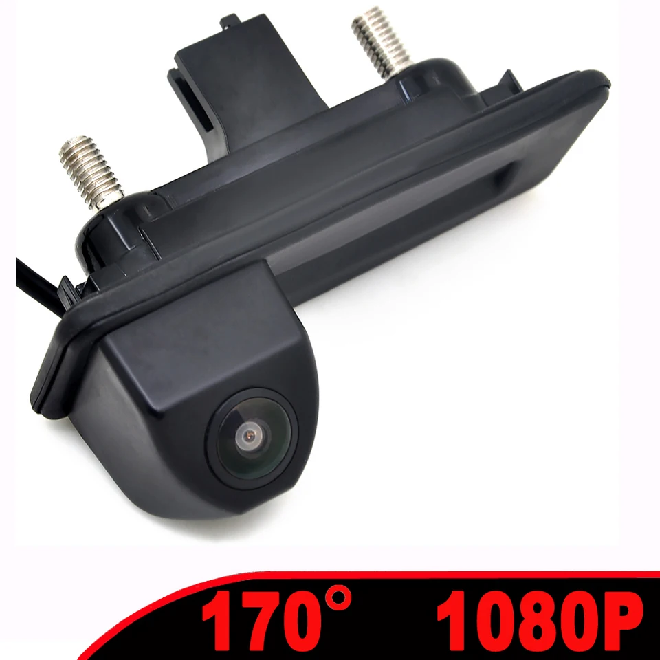 1080p Ahd Fisheye Revers Backup Trunk Ruck Runting Cam pre VW SkoDa Octavia A5 A5 A7 3 Superb Rapid Yeti Fabia 2 Roomster Audi A1 A3 A3