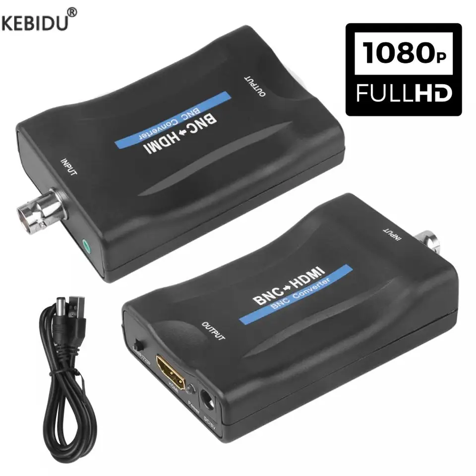 1080p BNC na HDMI Converter BNC TV Signal Converter HD 1080P/720P Zobrazovací video adaptér Podpora signálu SDI pre detektor DVR