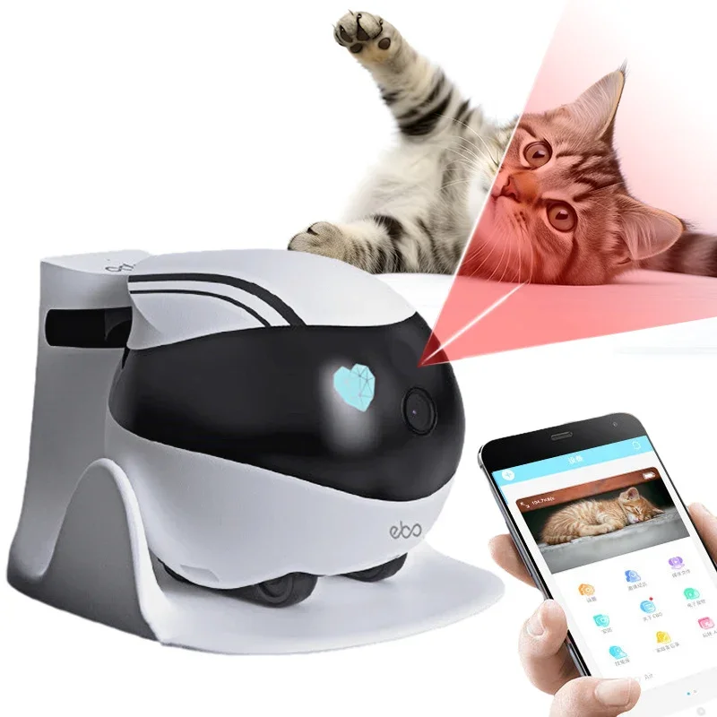 1080p HD bezpečnostná kamera wifi diaľkové ovládanie laserová upútavka Interaktívna hračka 32G CAT inteligentný sprievodný robot pre domáce zvieratá baby starý muž