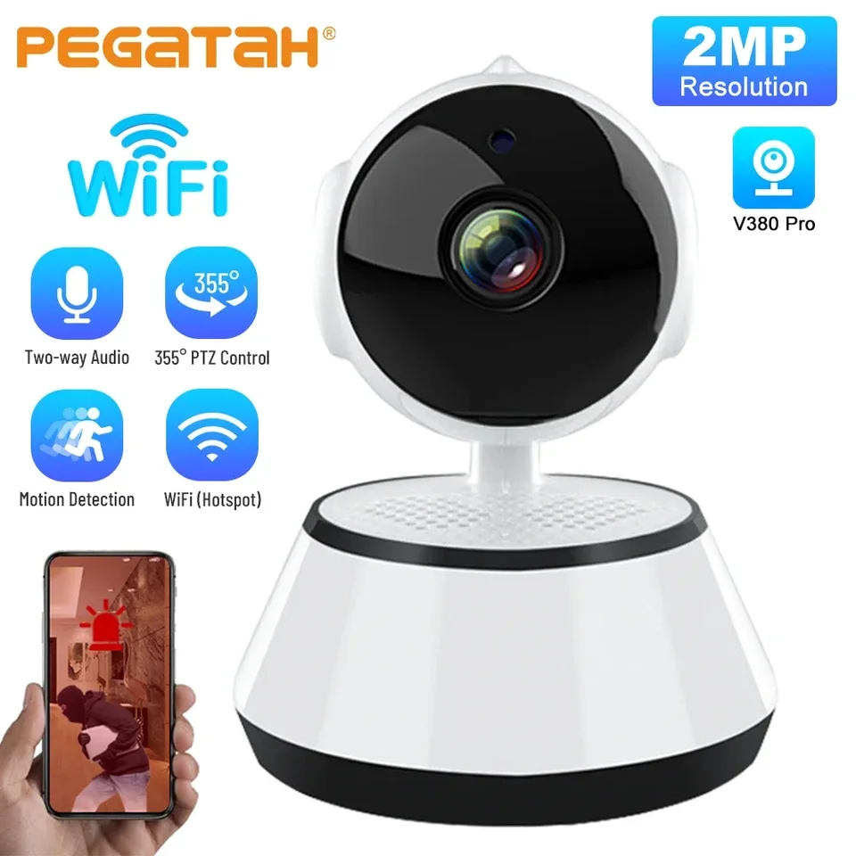 1080p Mini CCTV Camera IP HD Automatické sledovanie nočného videnia Infračervená kamera pre dieťa s wifi inteligentnými domácimi sledovacími kamerami Cam