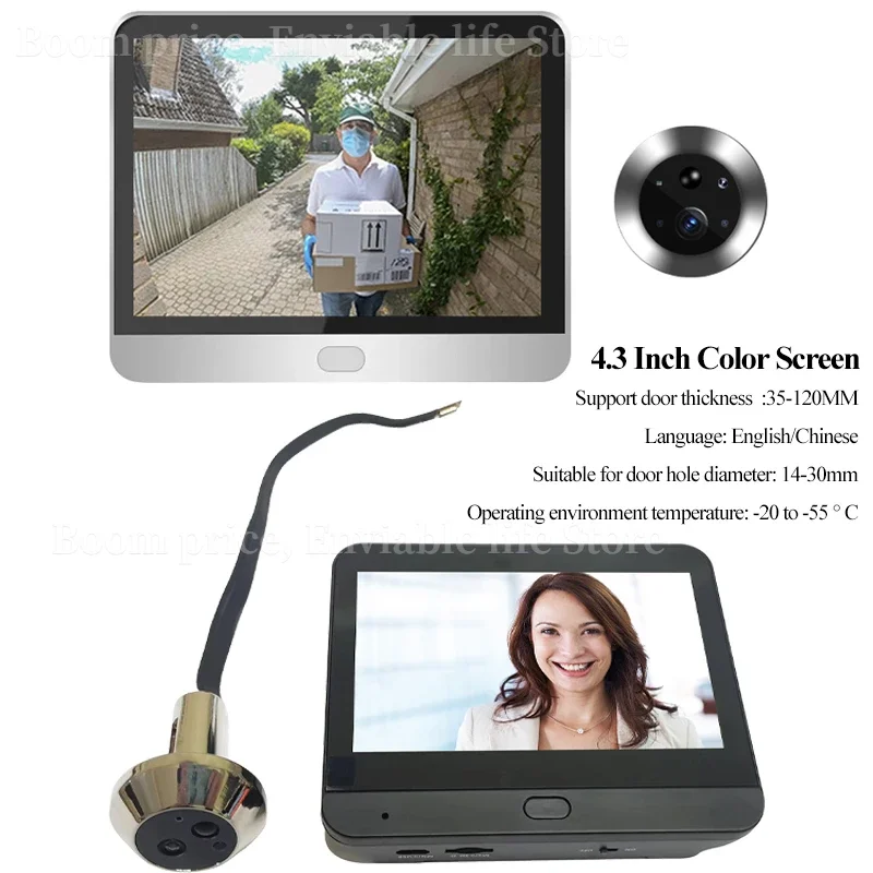 1080p Smart Life Domov Digitálny zvonček divákov Dohor