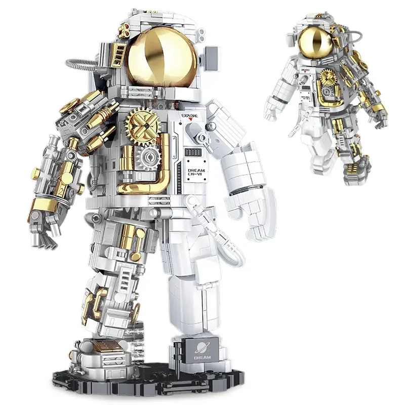 1088ks Mechanický letecký astronaut Building Blocks Blocks Distect Zhromaždenie tehál hračky na stolové dekorácie Darček pre deti31152