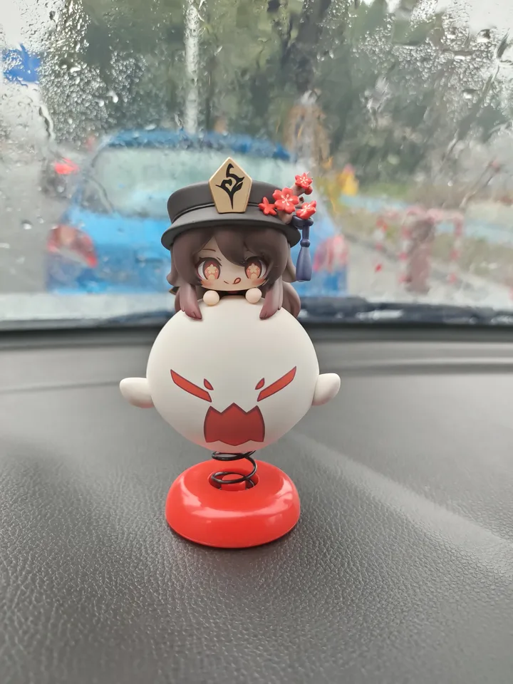 10cm Genshin Impact Figures Hu Tao Cute Cartoon Grils Figurine Q Edition Model Model PVC Socha Doll Doll Collection pre detský darček