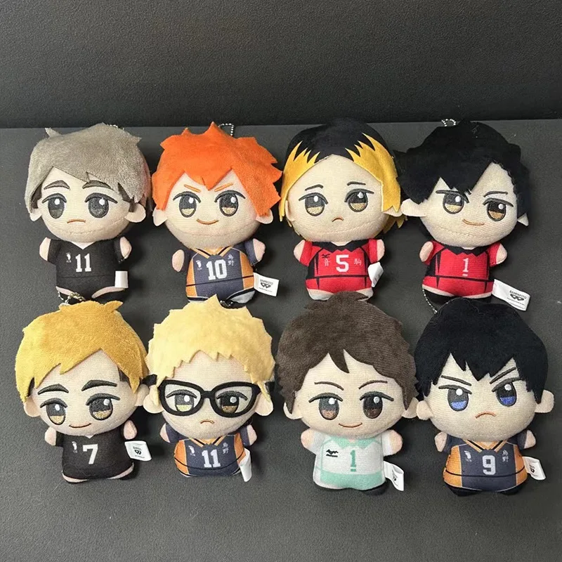 10cm Haikyuu plyšová hračka hinata shoyo keychain tobio kageyama yu nishinoya taška prívesok Mini volejbalové plnené darčeky pre bábiky