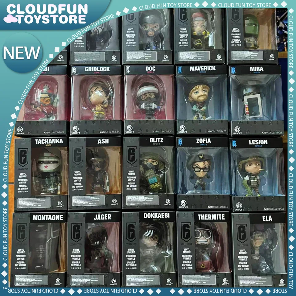10cm R6 RAINBOW Šesť obliehanie postavy BLITZ MONTAGNE BANDIT CAVEIRA TERMITE POHOR AKCION AKCION Zbierka Verzia Zbierka dekora hračiek Darčeky