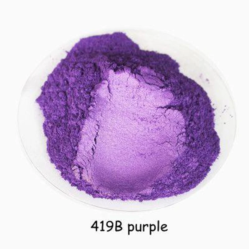 10G 419B Purple sľudový prášok pre očné tiene, rúž na nechty na nechty, kozmetický lesk pre nechty akrylové klince