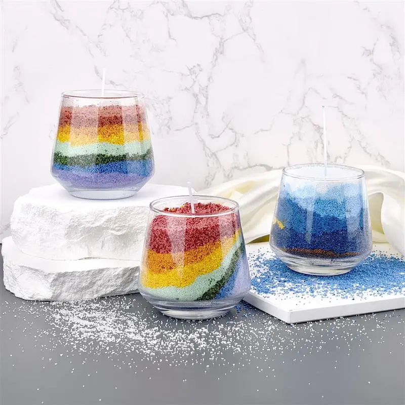 10G piesočný vosk prírodný vosk pre sviečky Farebný piesok vosk sviečka Diy Decor Piesková maľba sviečka výroba farbiv