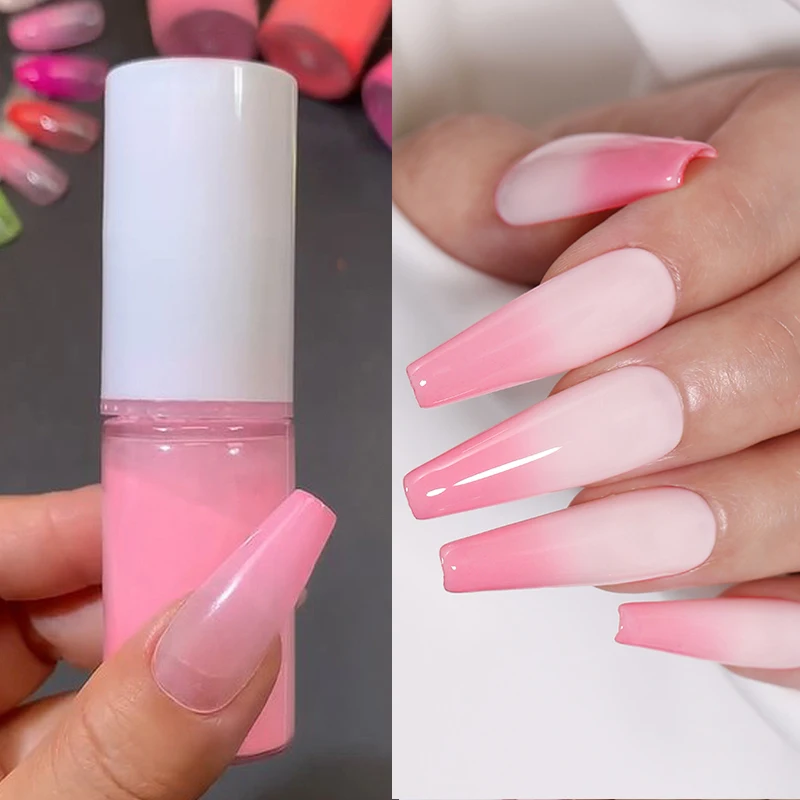 10G ružový gradient ombre postrek na prášok nechtov na nechty ombre postrekovač pre nainky umenia pastelového neónového gradientu Pigment