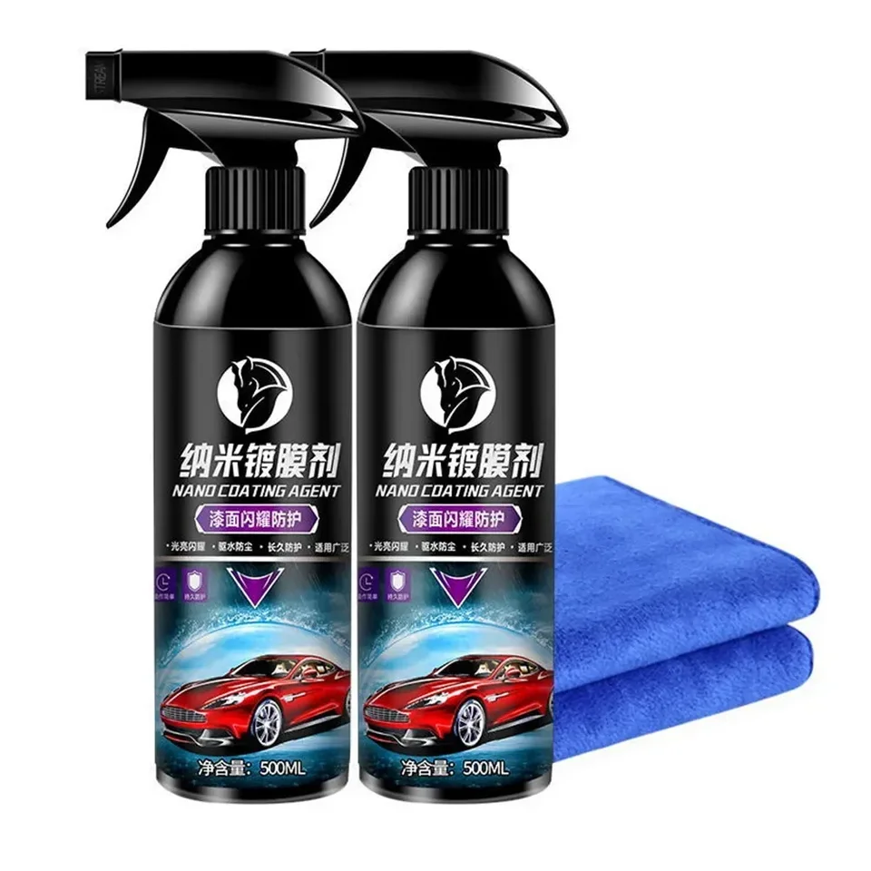10h keramický automobil potiahnutie 500 ml 9h Nano -tekutého skla Pletené kryštalické hydrofóbne vodotesné leštiace farby tvrdosť
