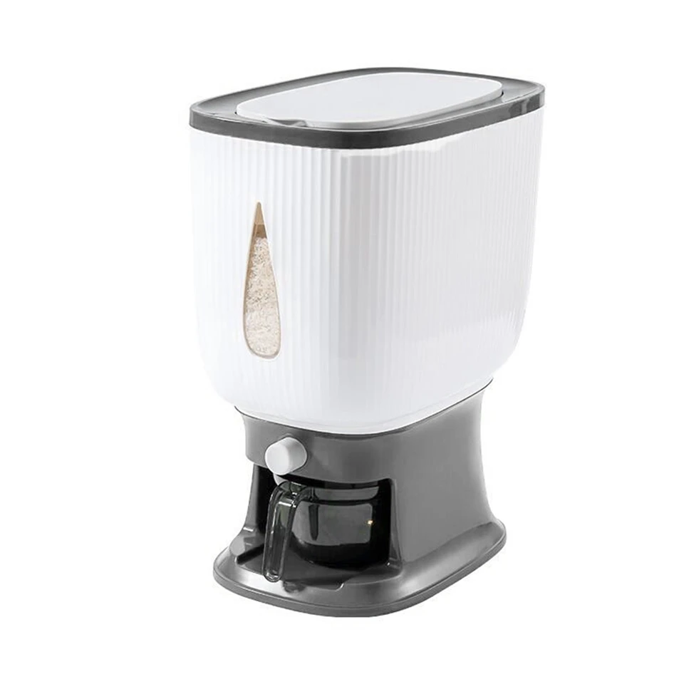 10KG Automatický výdaj ryže s oplachovacím pohárom Smart Rice DispenSer Rice Storage Rice Rice Bucket Domácnosť Rice BOX-B BOX-B