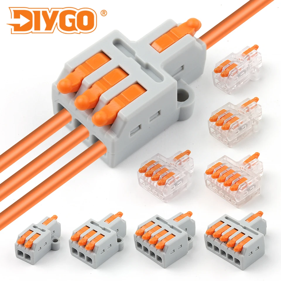 10ks 1 v viacerých out out out Quick Universal Compact Wire Connector 2/3/4/5